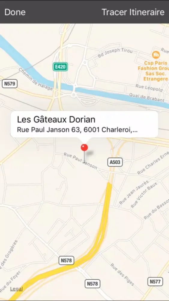 Ảnh chụp màn hình của Les Gâteaux Dorian