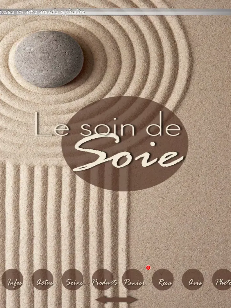 Tangkapan skrin Le Soin de Soie iPad 
