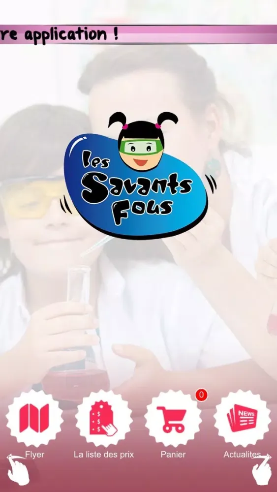Tangkapan skrin Les Savants Fous