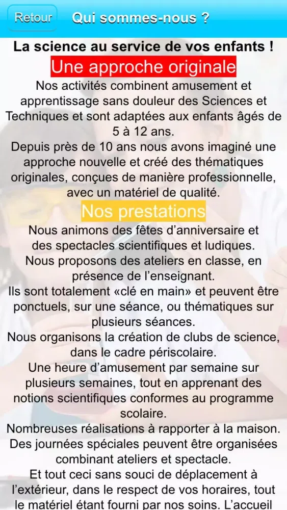 Tangkapan skrin Les Savants Fous