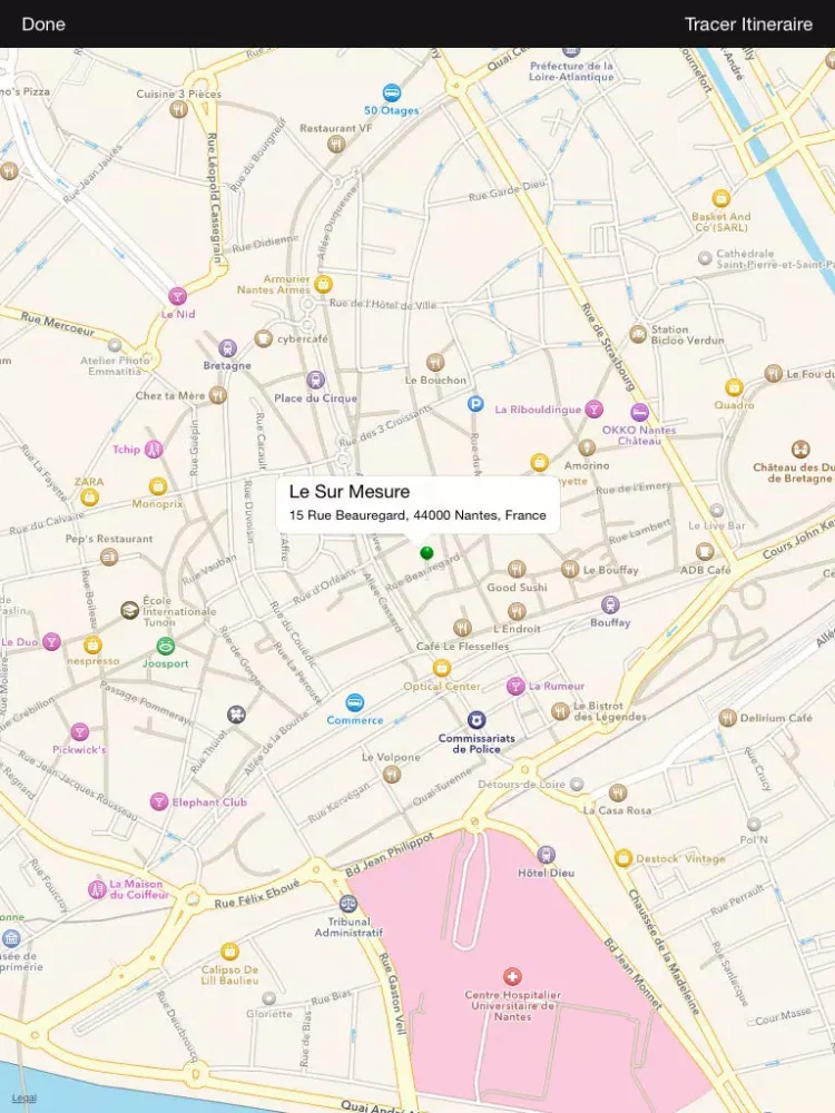 Screenshot di Le Sur Mesure iPad 