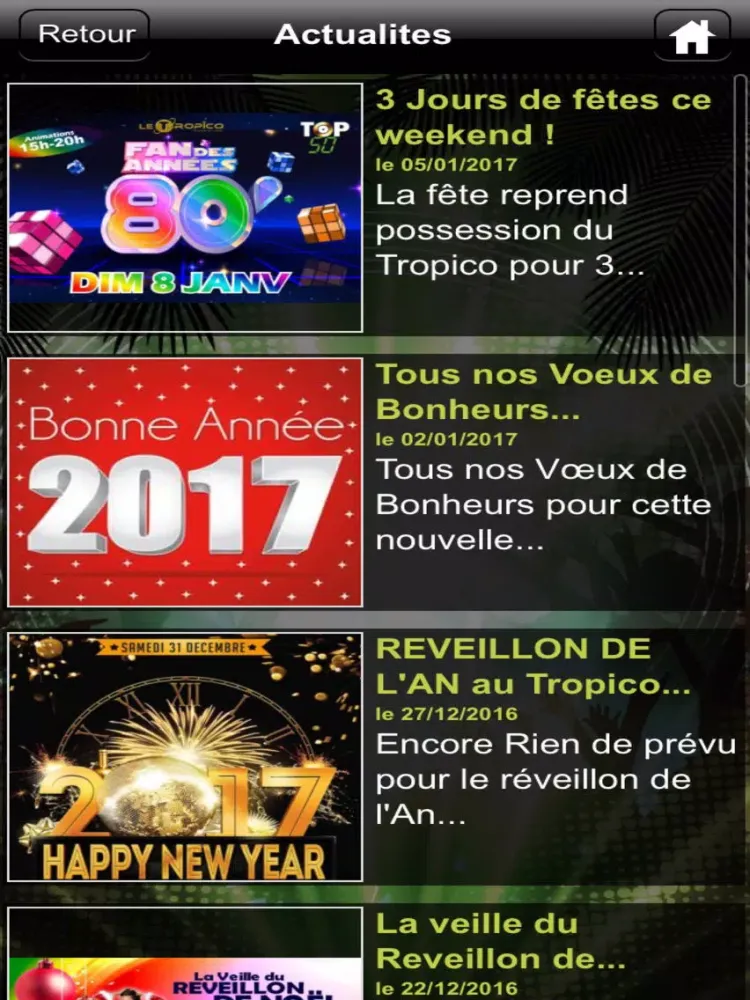 Capturas de tela do Le Tropico iPad 