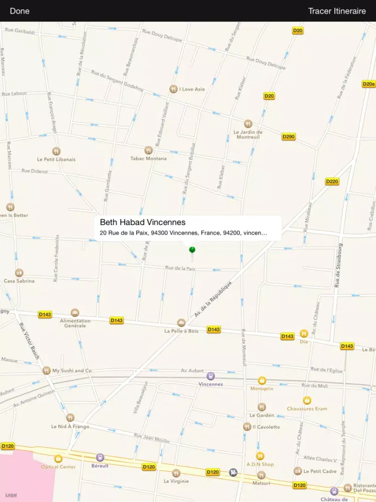 Capturas de pantalla de Loubavitch Vincennes iPad 