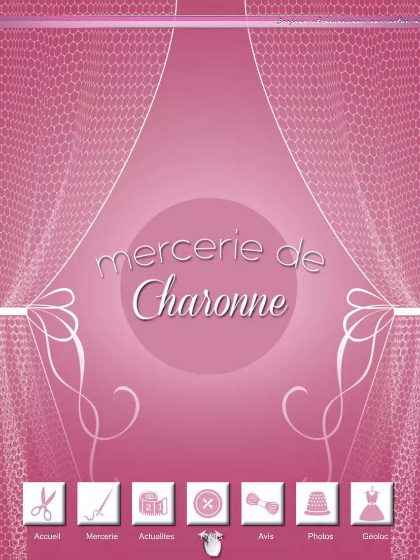 Tangkapan skrin Mercerie de Charonne iPad 