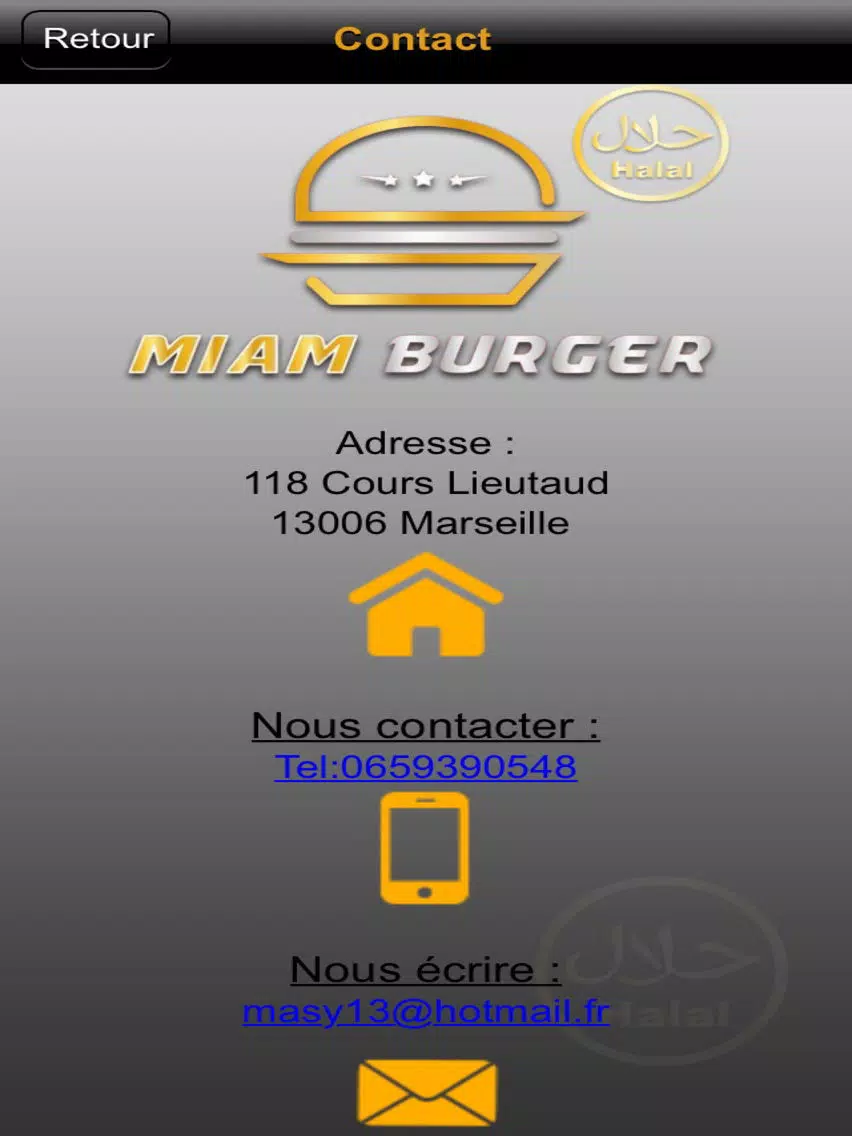Miam Burger Marseille iPad  스크린샷