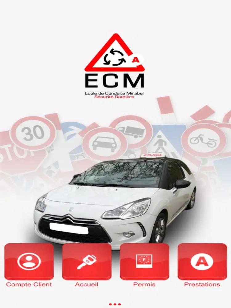 Zrzuty ekranu Ecole de Conduite Mirabel iPad 