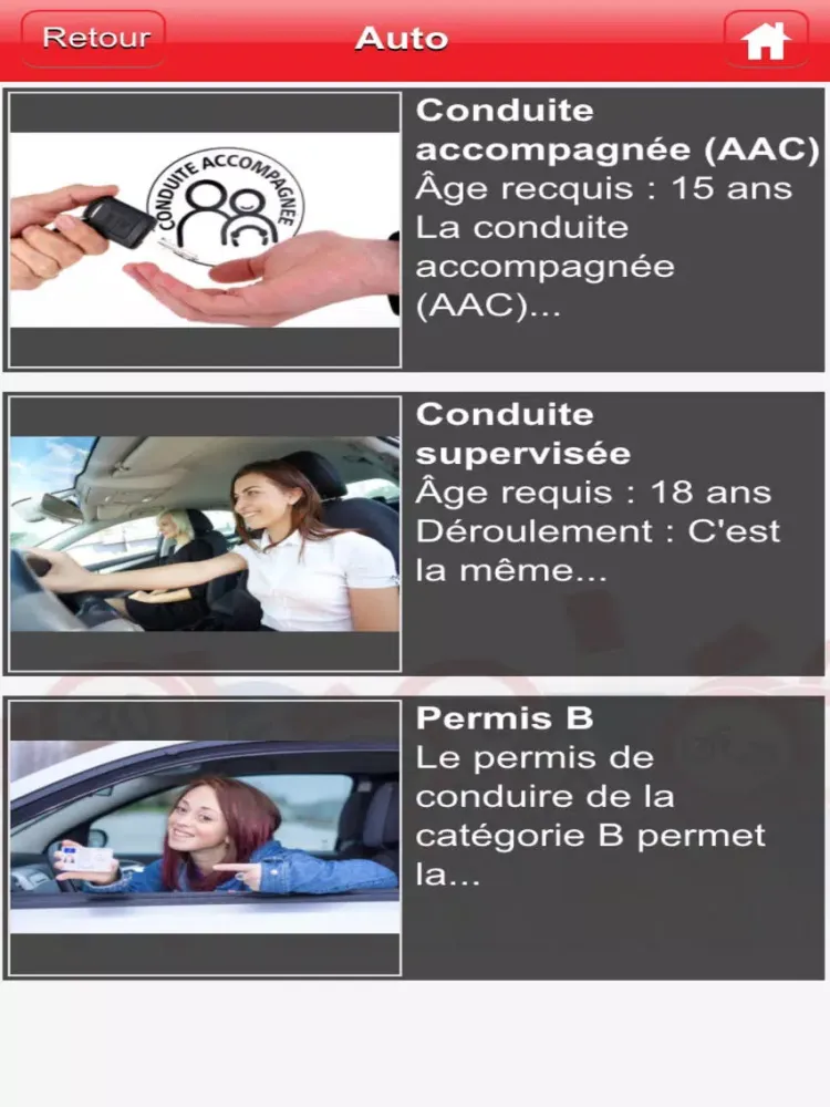 Zrzuty ekranu Ecole de Conduite Mirabel iPad 