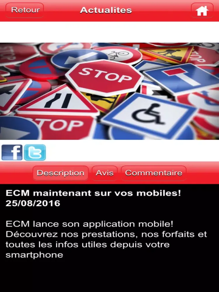 Zrzuty ekranu Ecole de Conduite Mirabel iPad 
