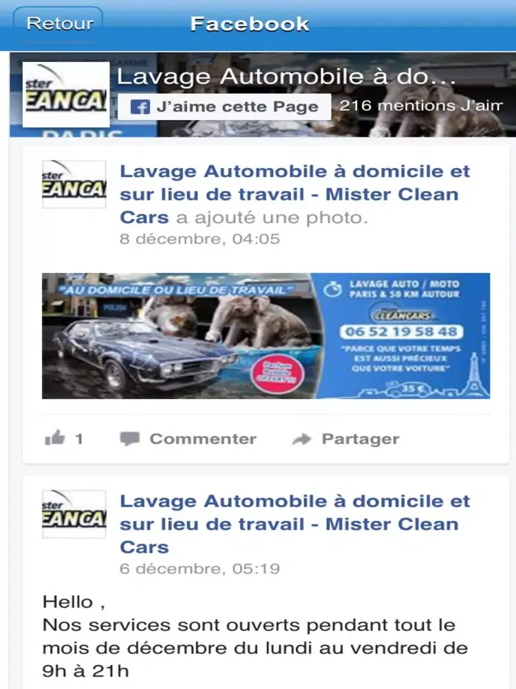 Mister Cleancars iPad  스크린샷