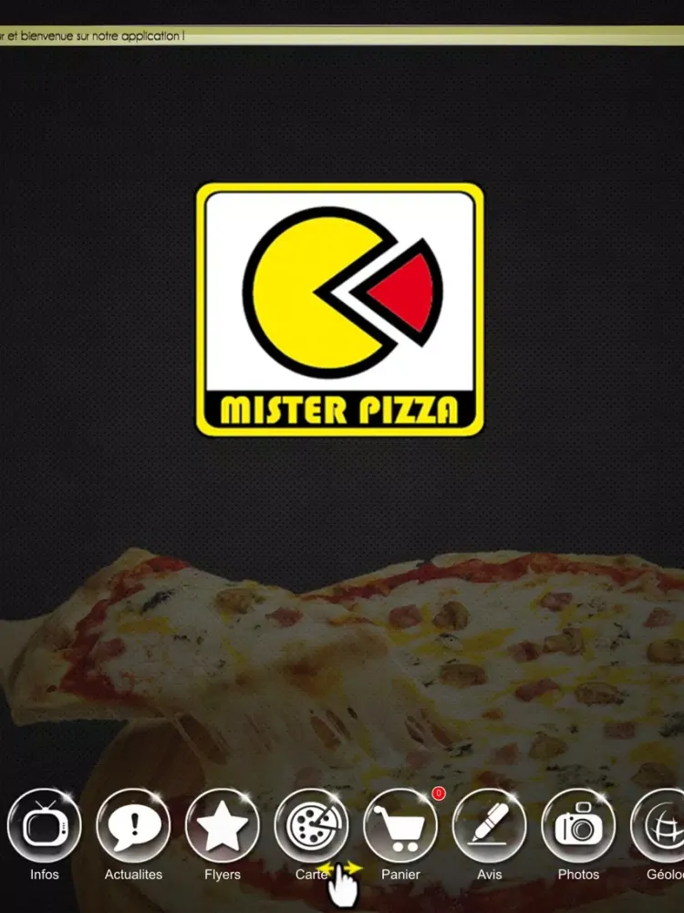 Tangkapan layar Mister Pizza Rennes iPad 