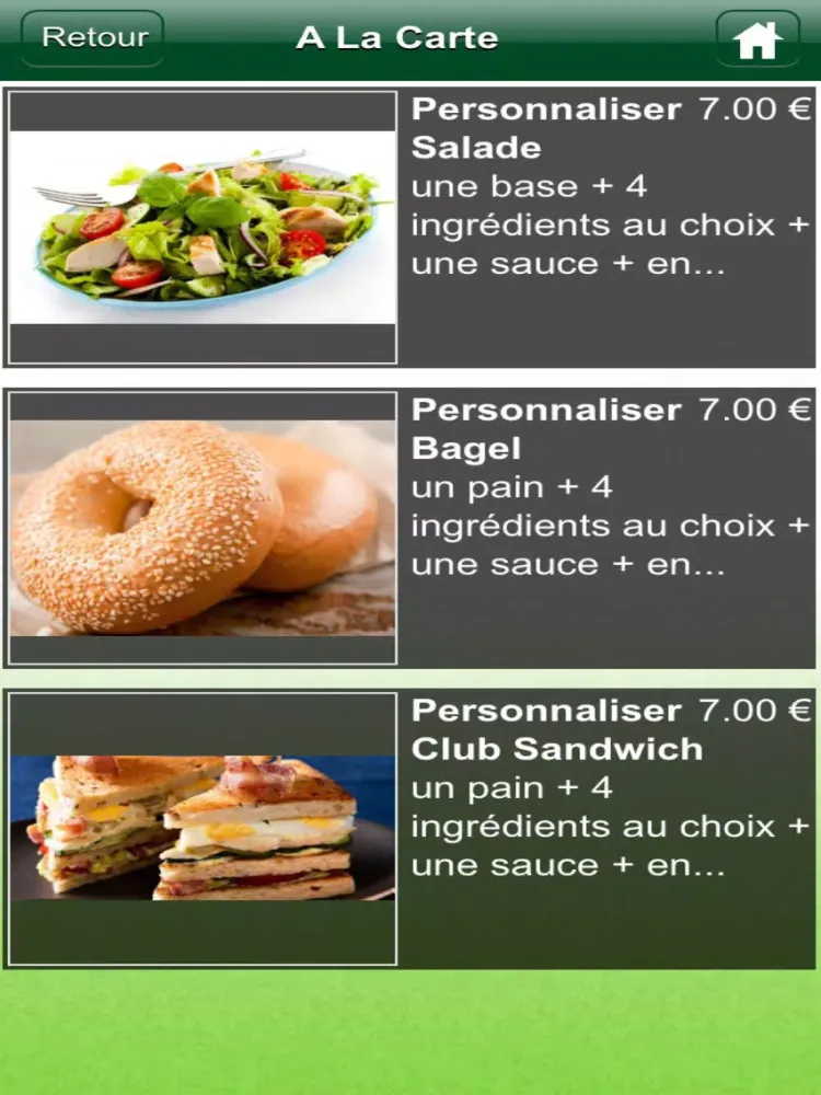 Capturas de pantalla de My Salad iPad 