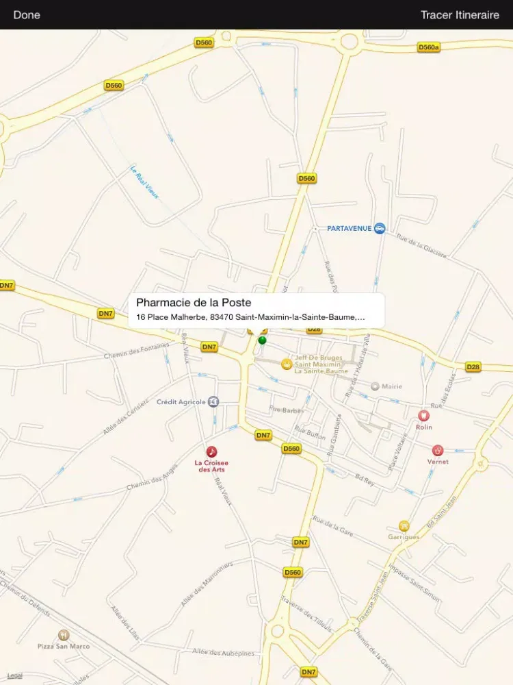 Tangkapan skrin Pharmacie de la Poste iPad 