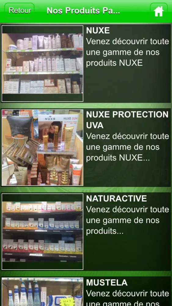 Tangkapan skrin Pharmacie de la Poste