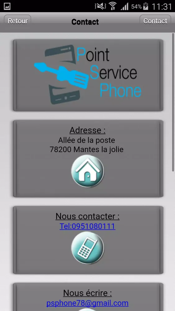 Point Service Phone Screenshots