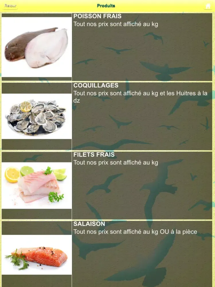 ภาพหน้าจอของ Poissonnerie Cap Gris Nez iPad 