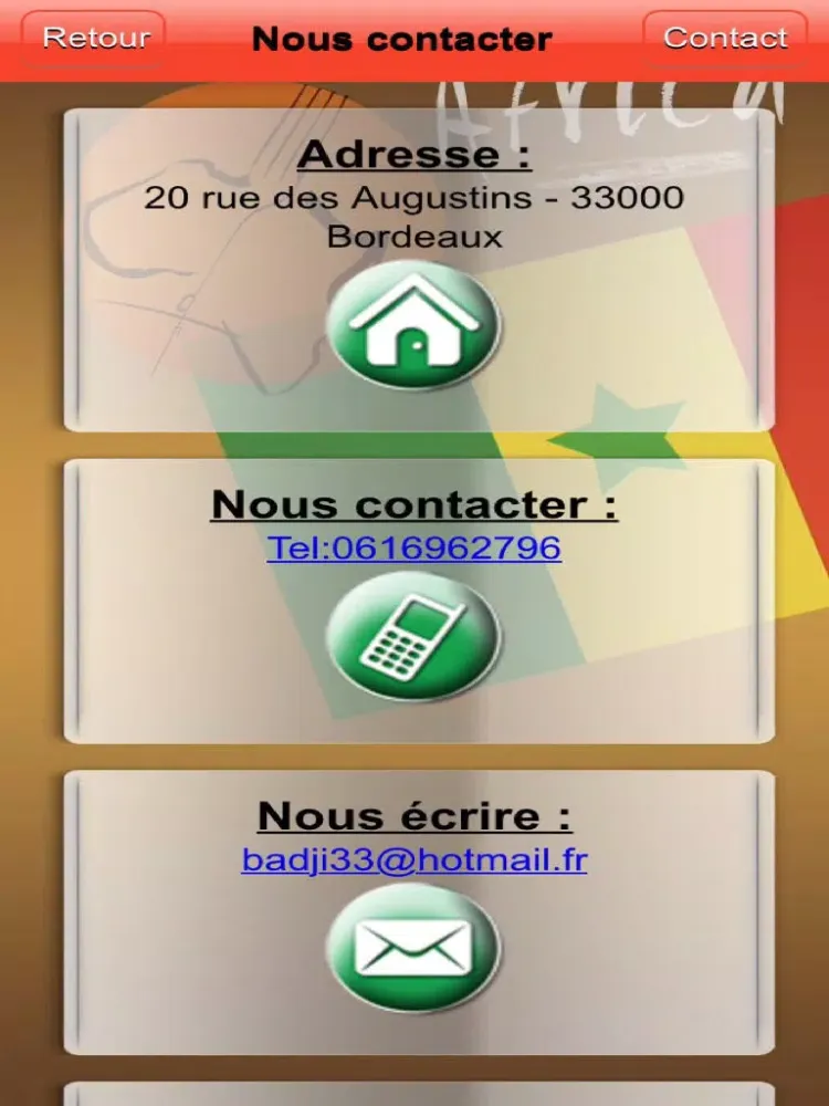 Restaurant Atlantique iPad  스크린샷