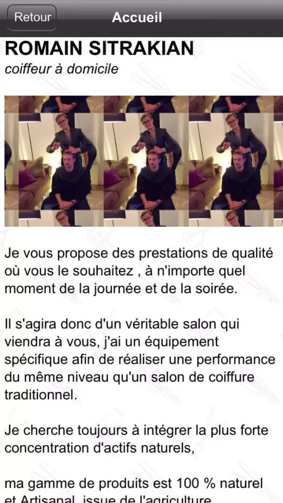 Romain Sitrakian Coiffeur A Domicile應用截圖