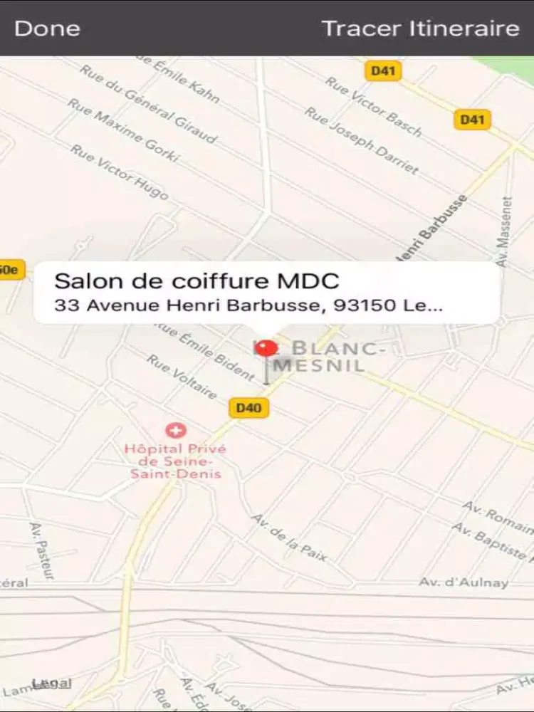 تصاویر Salon de coiffure MDC iPad 