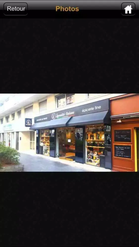 Tangkapan layar Specialita Italiane Epicerie