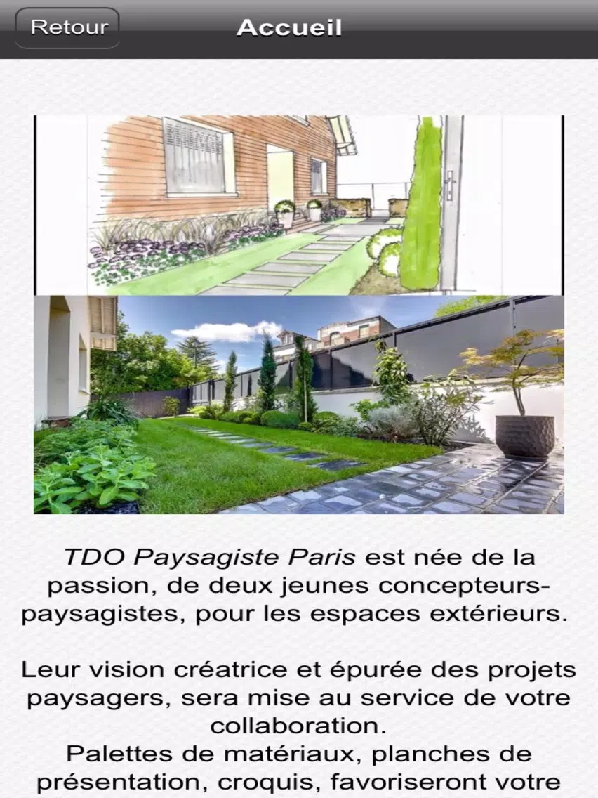 Capturas de tela do TDO Paysagiste Paris iPad 