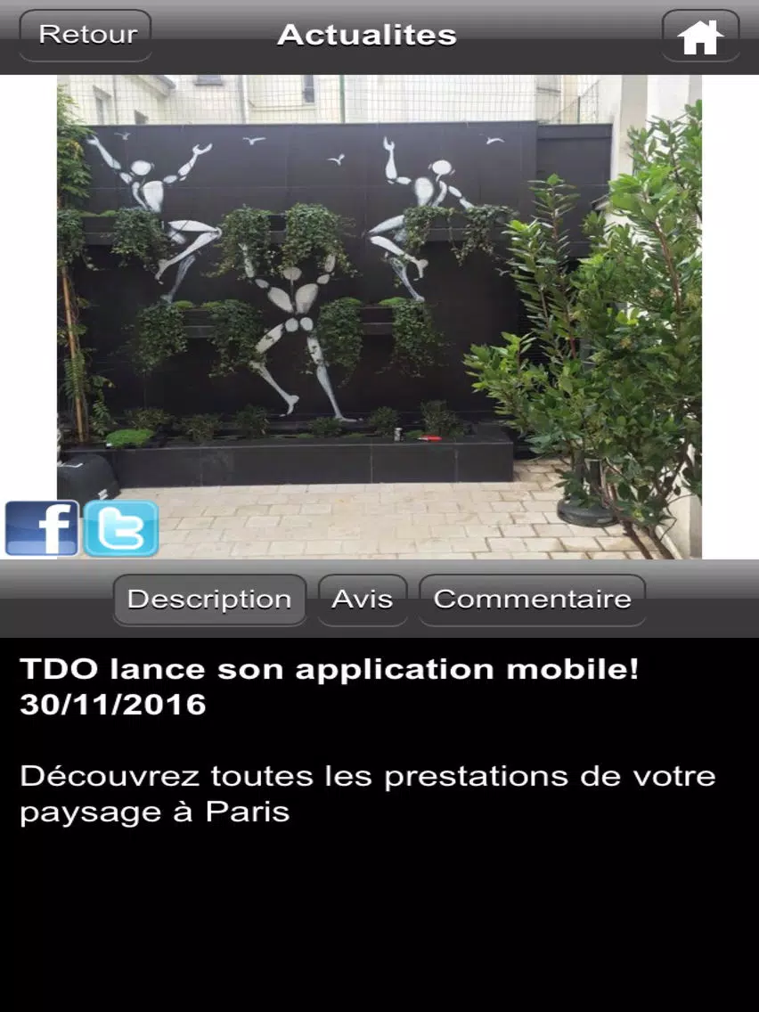 Capturas de tela do TDO Paysagiste Paris iPad 