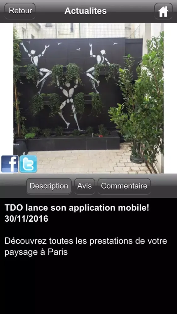 Ảnh chụp màn hình của TDO Paysagiste Paris