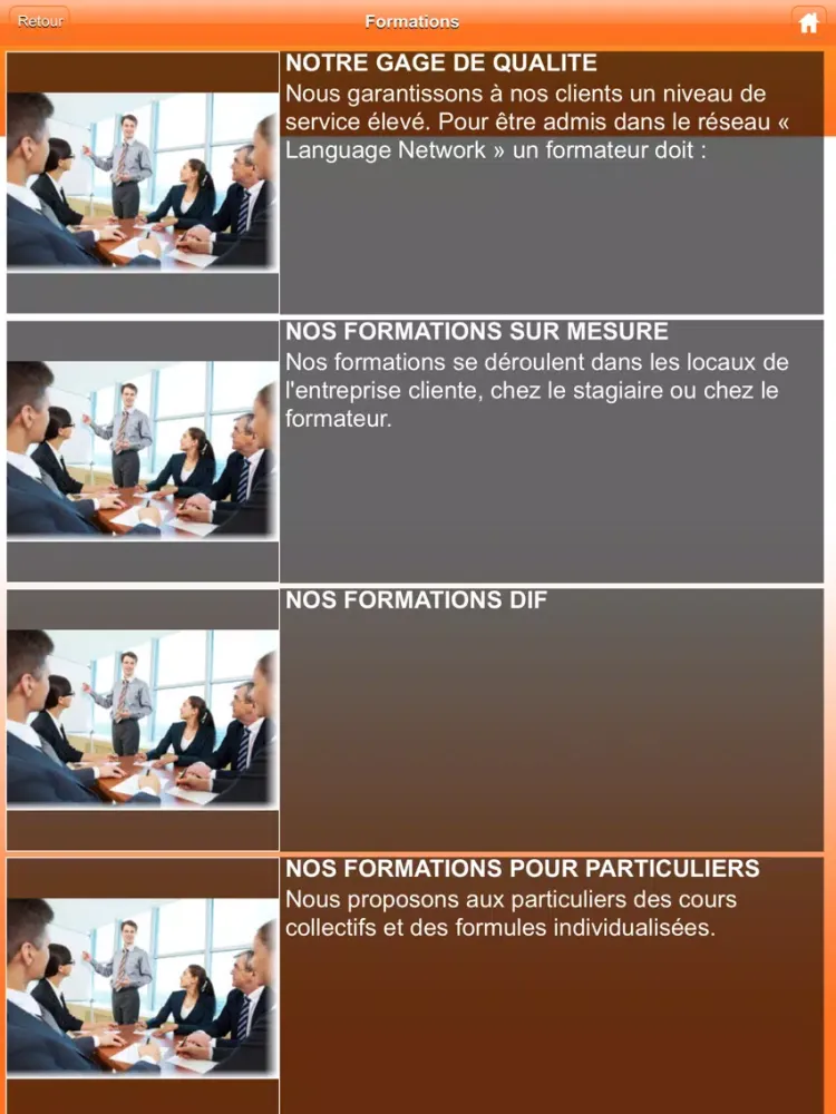Zrzuty ekranu The Language Network Coach d' anglais iPad 