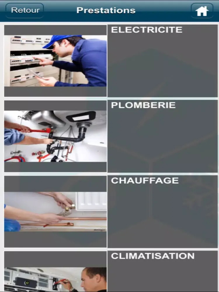 Zrzuty ekranu Travaux Conseils Etude iPad 