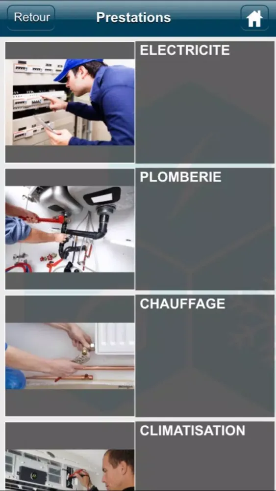 Zrzuty ekranu Travaux Conseils Etude
