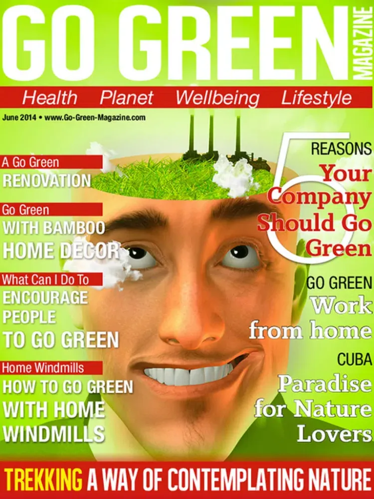 Capturas de tela do Go Green Magazine iPad 