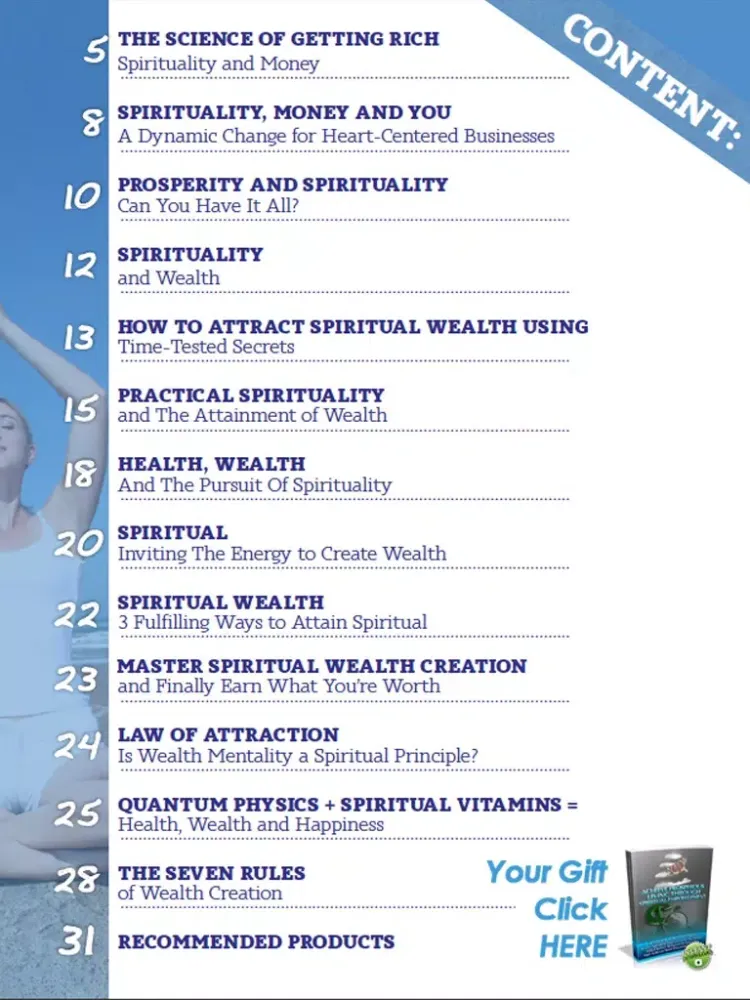 Capturas de pantalla de Spirituality & Wealth Magazine iPad 