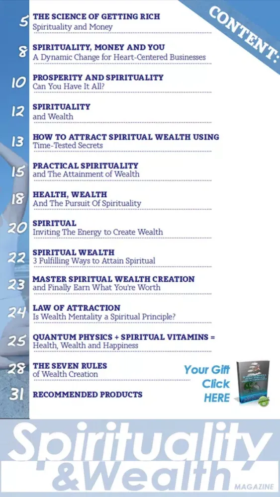 Capturas de pantalla de Spirituality & Wealth Magazine