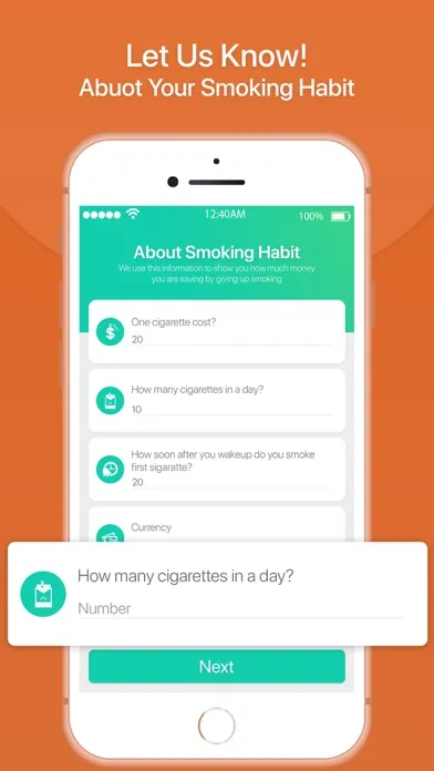 Quit Smoking Tracker سکرین شاٹس