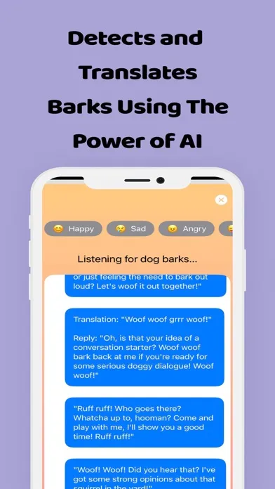 Capturas de tela do Barkly - AI Dog Translator