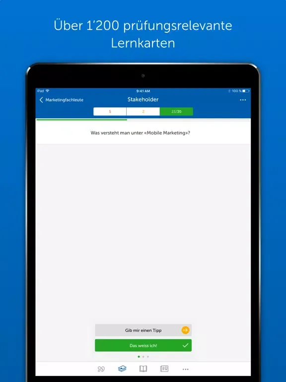 Marketing Experte - Lernkarten iPad 应用截图