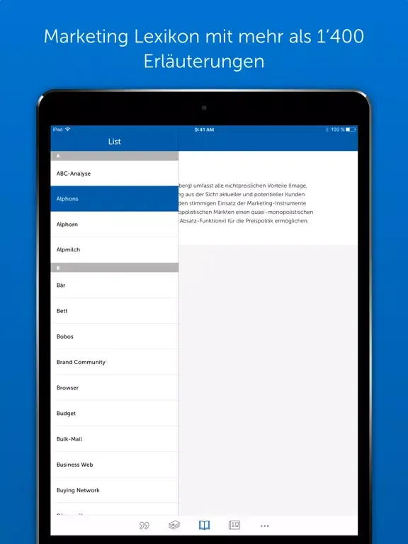 Marketing Experte - Lernkarten iPad 应用截图