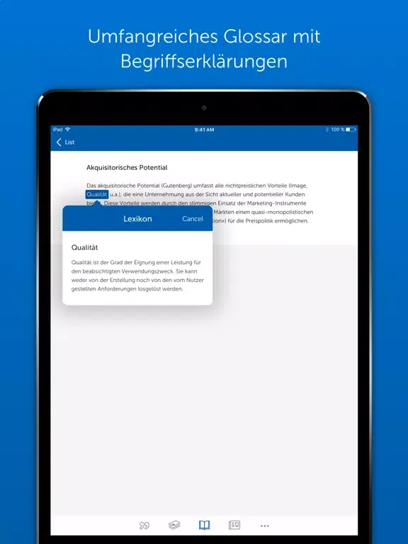 Marketing Experte - Lernkarten iPad 应用截图