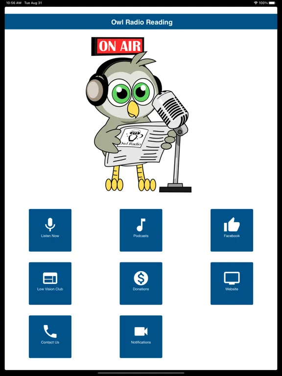 Owl Radio Reading iPad  স্ক্রিনশট