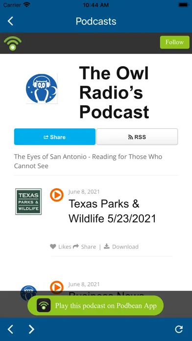 Owl Radio Reading স্ক্রিনশট