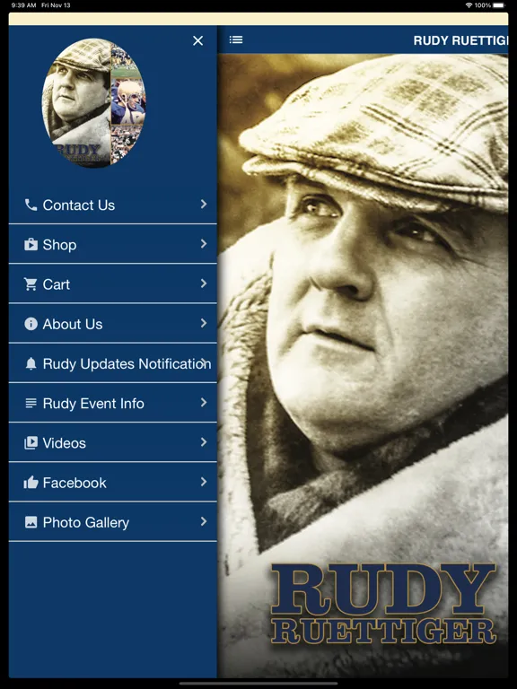 ภาพหน้าจอของ RUDY RUETTIGER iPad
