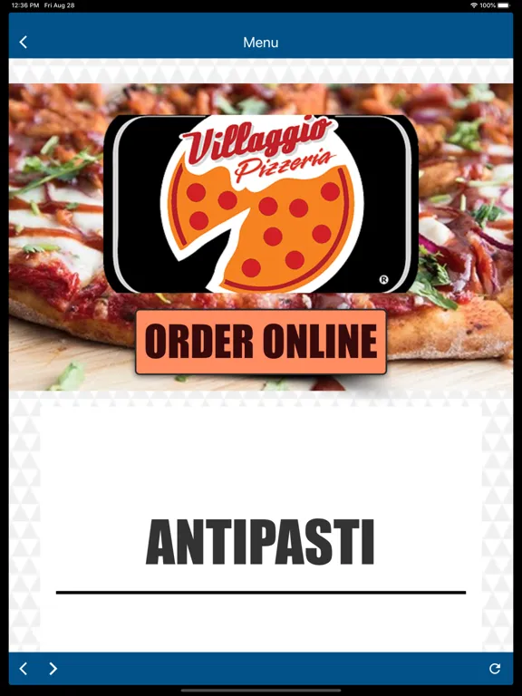 Villaggio Pizzeria iPad  سکرین شاٹس