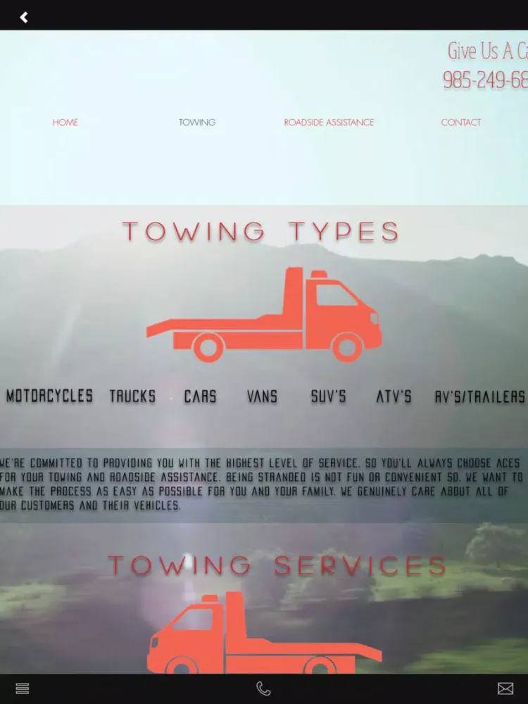 Aces Towing and Roadside iPad  স্ক্রিনশট