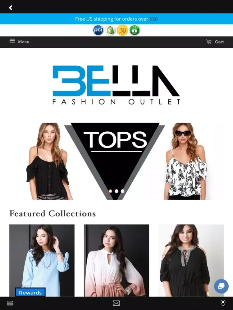 Captures d'écran de Bella Fashion Outlet iPad 