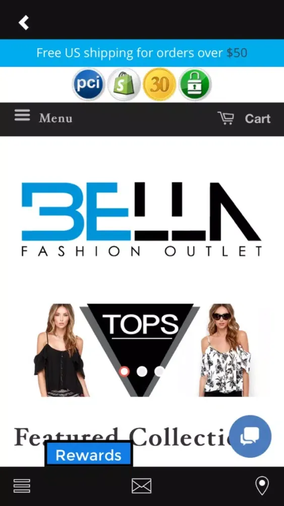 Captures d'écran de Bella Fashion Outlet