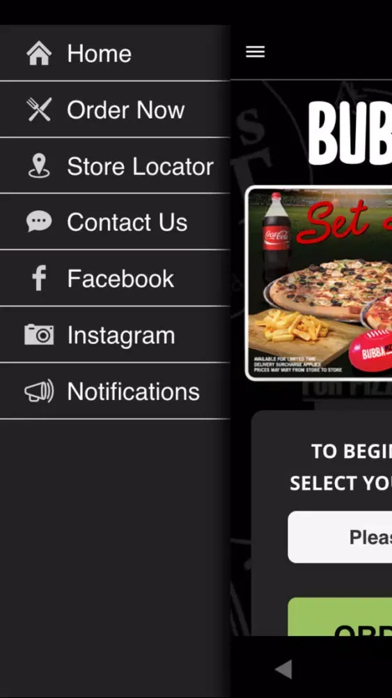 Captures d'écran de Bubba Pizza Ordering App