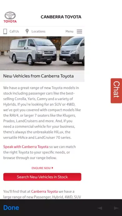 Canberra Toyota Screenshots