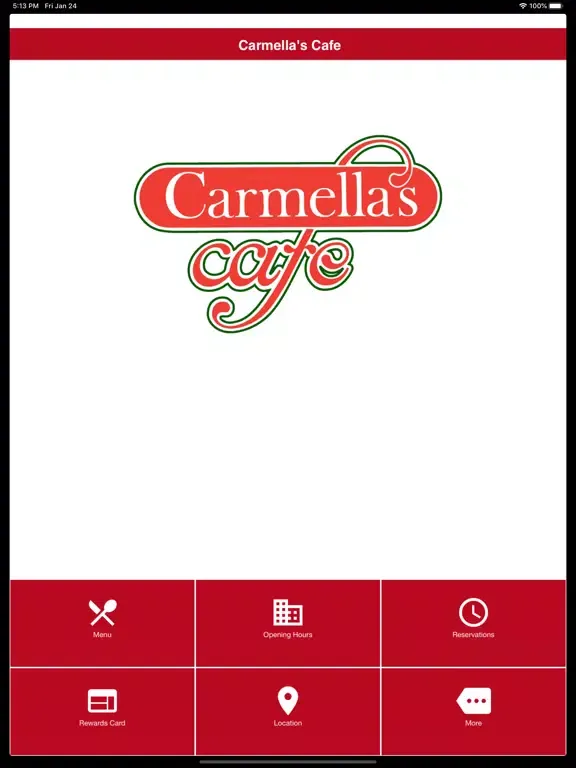 Ảnh chụp màn hình của Carmella's Cafe Inc iPad 