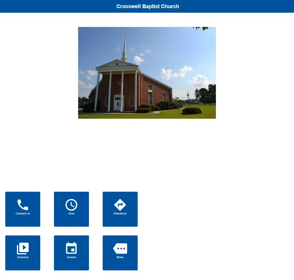 Capturas de pantalla de Crosswell Baptist Church