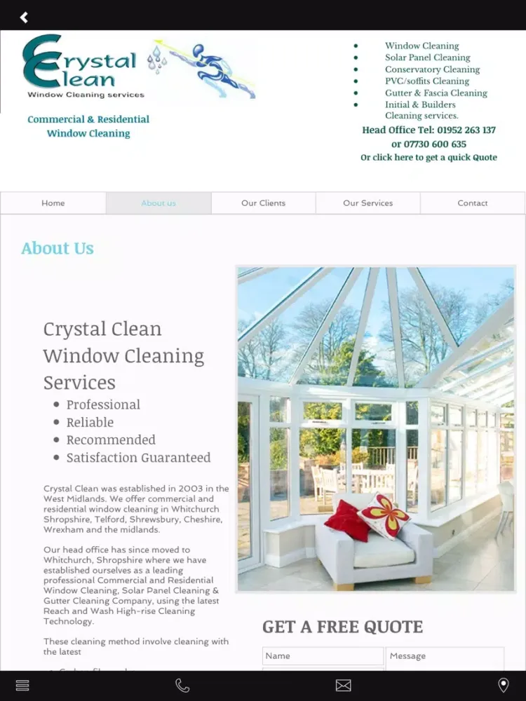 Скриншоты Crystal Clean Window Cleaners iPad 