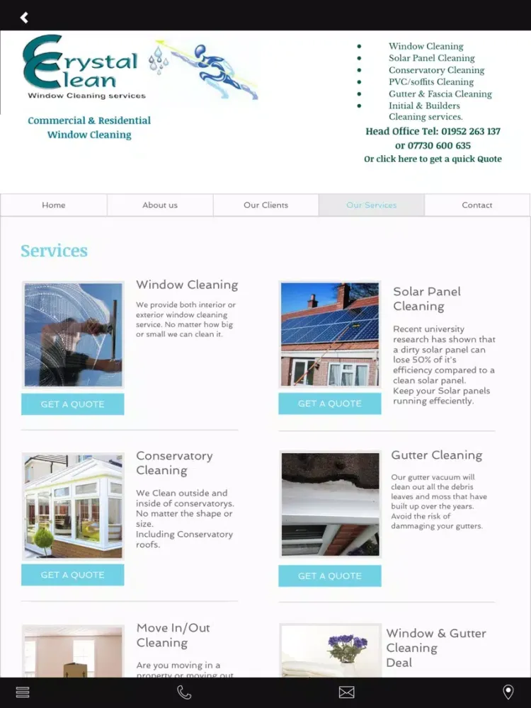 Скриншоты Crystal Clean Window Cleaners iPad 